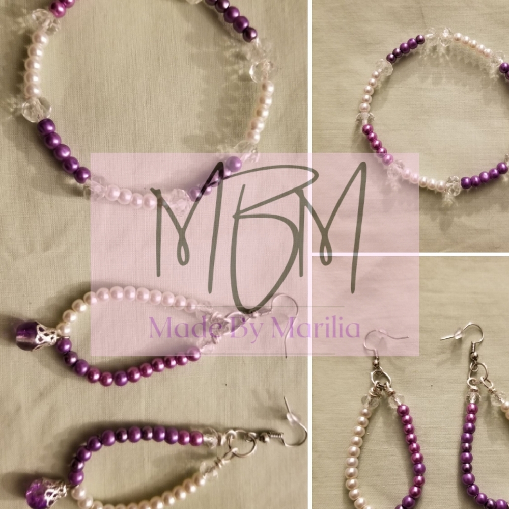 Handmade Bracelet and Earrings set